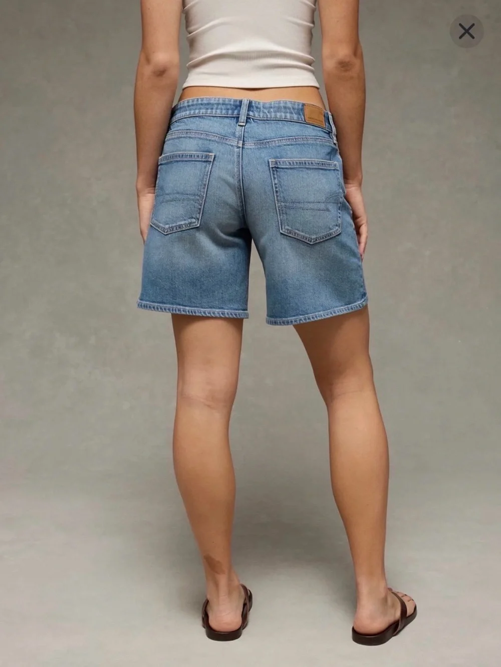 Women's AE Stretch Low-Rise 8” Baggy Jort Size 12